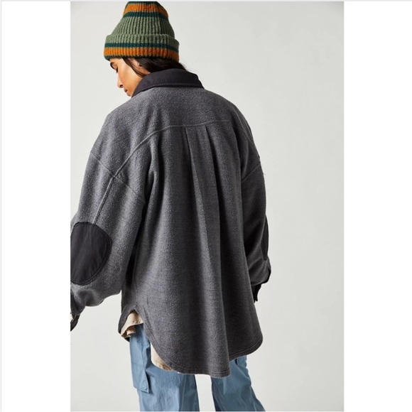 Free People oversized Ruby Jacket grey size small - Picture 3 of 15
